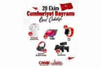 canik belediyesinin duzenledigi 29 ekim cumhuriyet bayrami ozel cekilisiyle vatandaslar hediyelerle bulusuyor