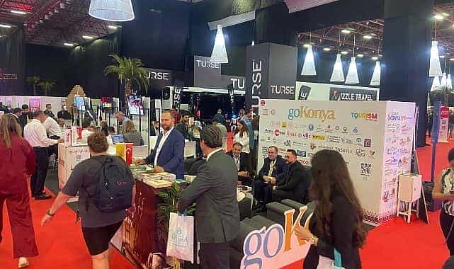 konya buyuksehir antalya turizm fuarinda catalhoyuk temasiyla ilgi gordu