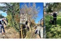 ilcenin dort bir yaninda ekipler is basinda