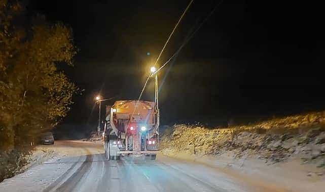 inegol belediyesi karla mucadele icin teyakkuzda