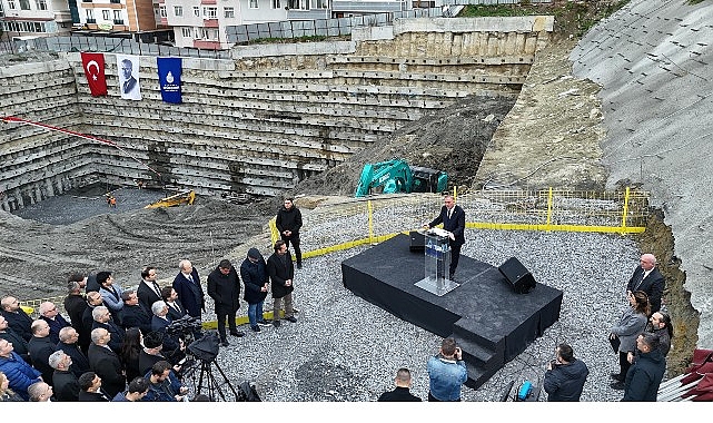 avcilar resitpasa caddesi zemin alti otoparkinin temeli atildi
