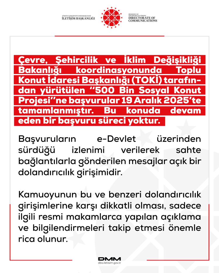 İletişim Başkanlığı Sahte Bağlantılara Karşı Uyardı