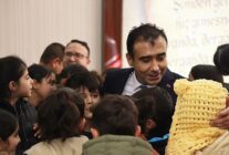 ibrahim bey ortaokulu ogrencilerinden belediye baskani kalayciya ziyaret