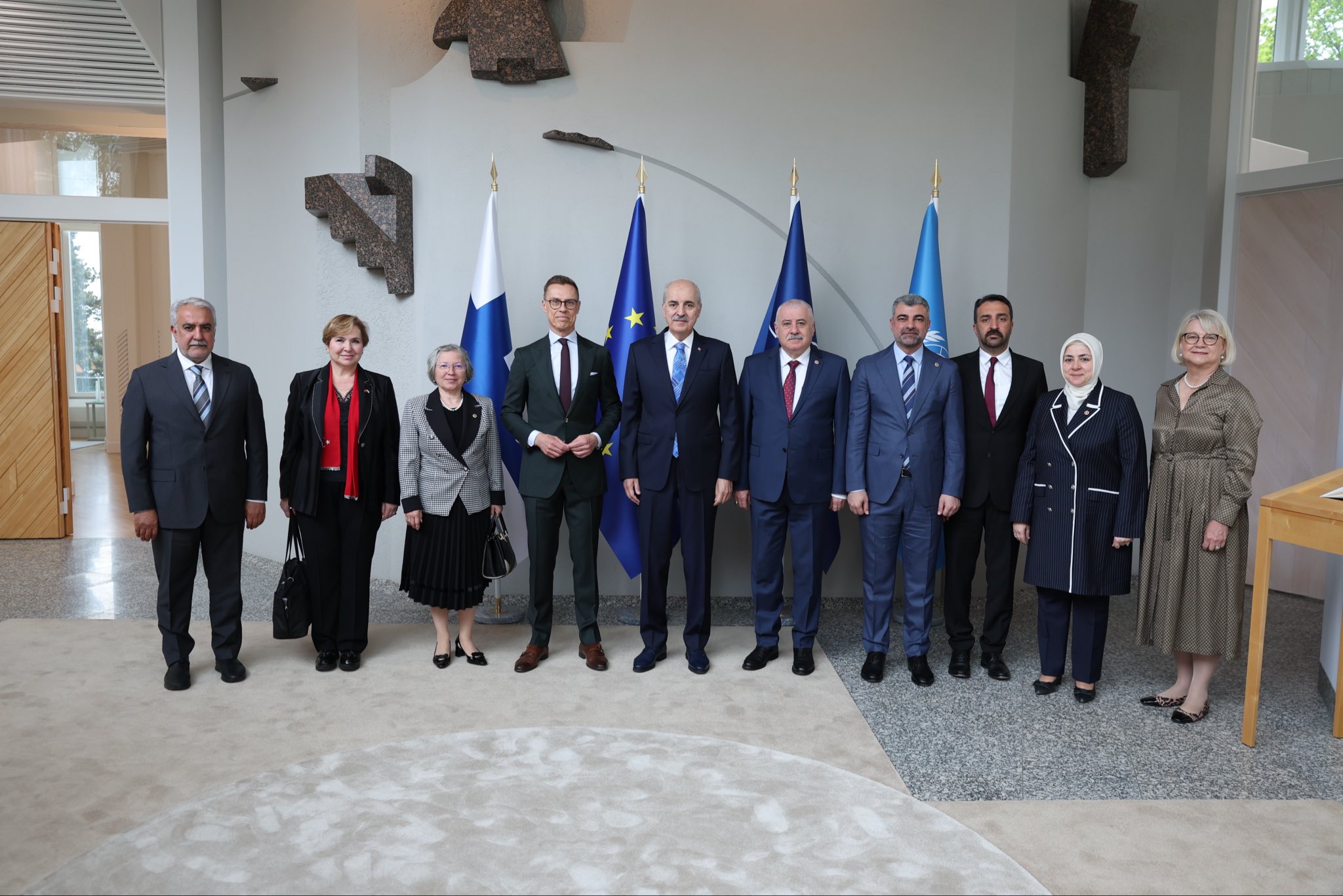 TBMM Başkanı Numan Kurtulmuş Finlandiya Cumhurbaşkanı Alexander Stubb İle Görüştü 1 TBMM BASKANI KURTULMUS FINLANDIYA CUMHU 1340659 398227