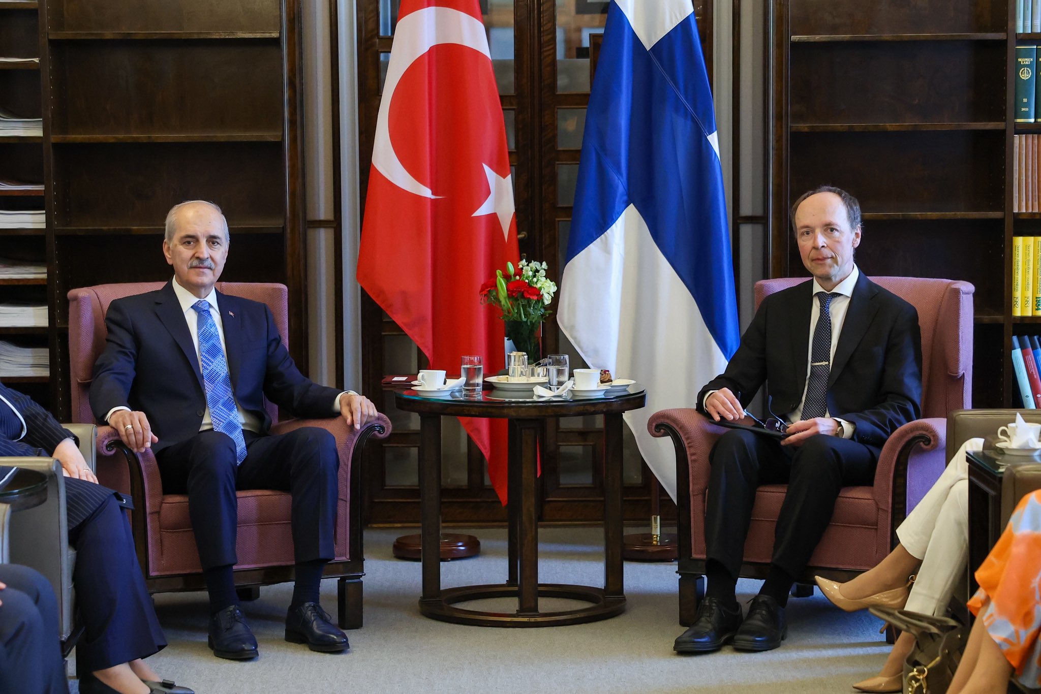 TBMM Başkanı Numan Kurtulmuş Finlandiya Parlamentosu Başkanı Jussi Halla-Aho İle Görüştü 1 TBMM BASKANI KURTULMUS FINLANDIYA PARLA 1341088 398333